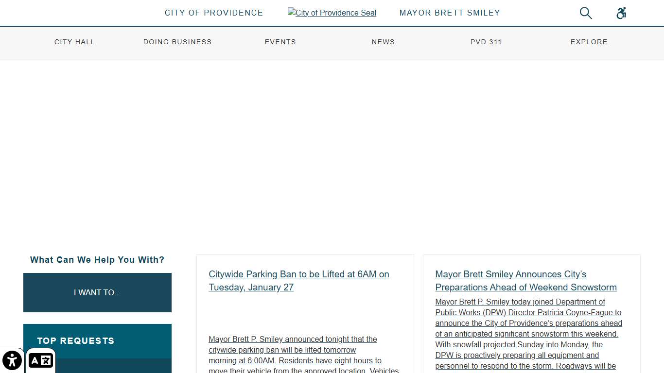 City of Providence Home - City of Providence